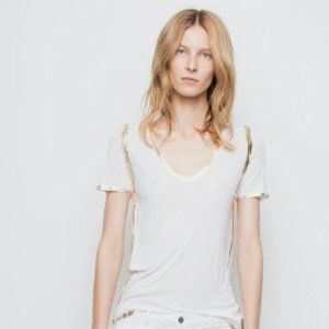 Zadig and Voltair Woman's Tino Gold Shirt